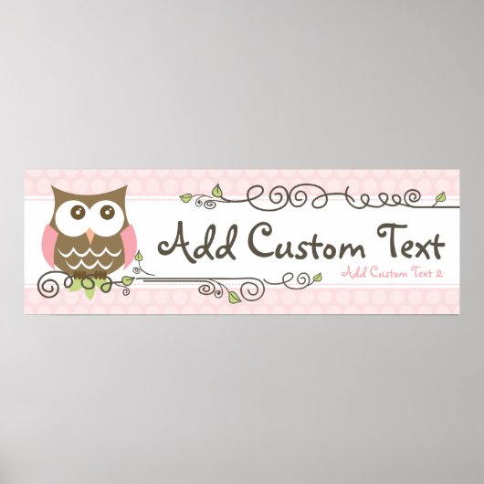 Banner für Babydusche Poster (Vorne)