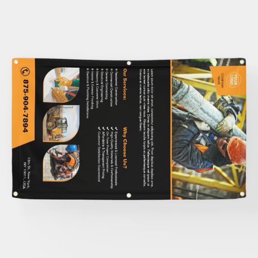 Banner für Bauunternehmen (Horizontal)