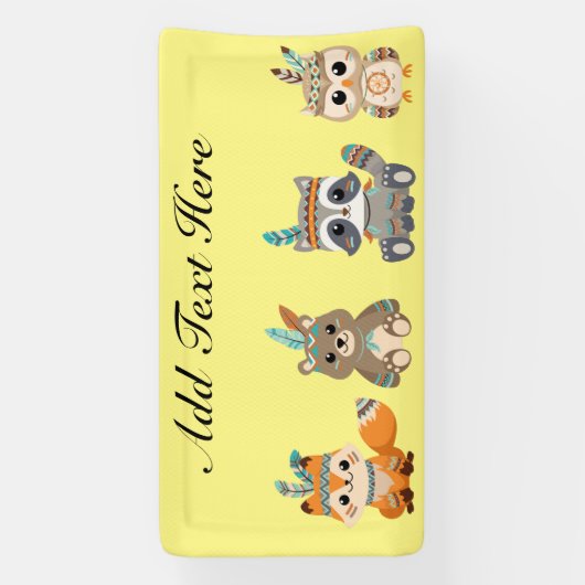 Banner für benutzerdefinierte Stämme von Woodland- (Vertikal)