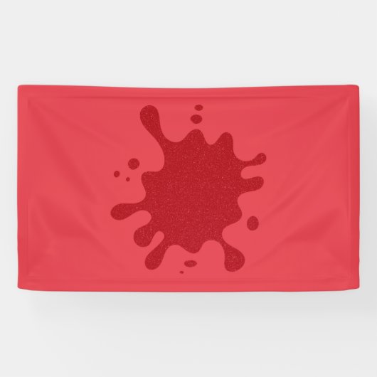 Banner für benutzerdefinierten roten Spritzer - Fe (Horizontal)
