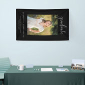 Banner für Black Elegant Graduation Party Foto (Messeveranstaltung)
