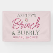 Banner für Brunch und Bubbly Brautparty (Horizontal)