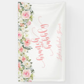 Banner für Brunch und Bubbly - rosa Text (Vertikal)