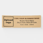 Banner für Business Long Light Brown (Horizontal)