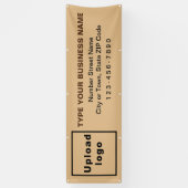 Banner für Business Long Light Brown (Vertikal)