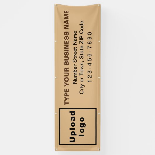 Banner für Business Long Light Brown (Vertikal)