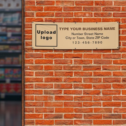 Banner für Business Long Light Brown