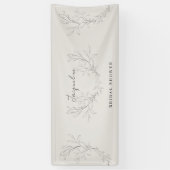 Banner für Creme Foliage Brautparty (Vertikal)
