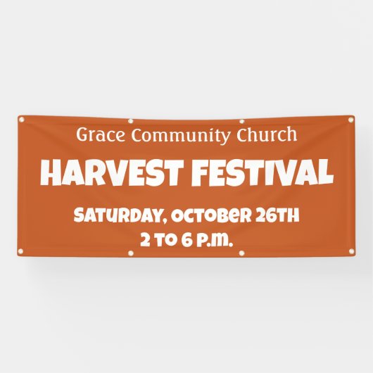 Banner für Custom Church Harvest Festival (Horizontal)