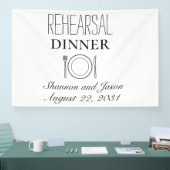 Banner für das Abendessen auf Papier Party für ben (Messe)