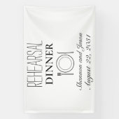 Banner für das Abendessen auf Papier Party für ben (Vertikal)