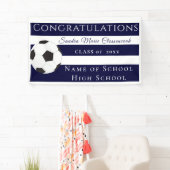 Banner für das Abitur des Navy Blue and White Stri (Insitu)