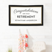 Banner für das Black and Gold Simple Retirement Pa (Insitu)