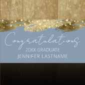 Banner für das Budget von Gold Graduation Party