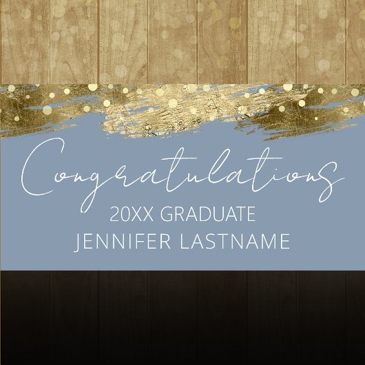 Banner für das Budget von Gold Graduation Party