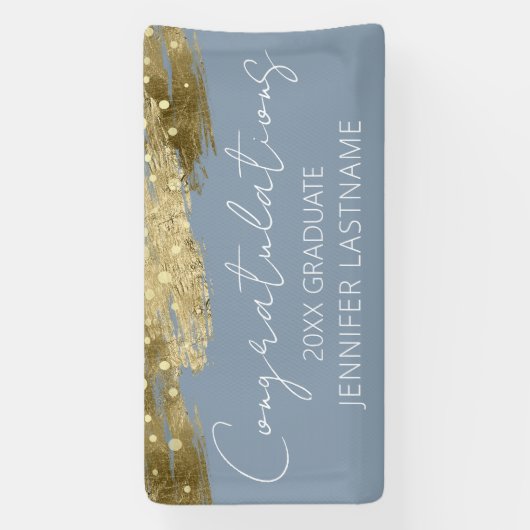 Banner für das Budget von Gold Graduation Party (Vertikal)