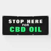 Banner für das CBD-Öl-Geschäft im Freien (Horizontal)