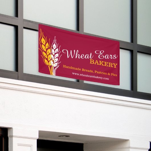 Banner für das hausgemachte Backen (Äußeres Gebäude)