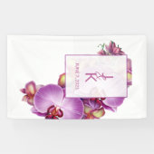 Banner für das Hochzeitspaar Monogramm (Horizontal)