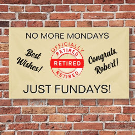 Banner für das Party "Retiree Retirement"