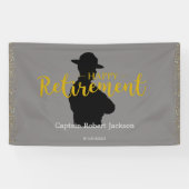 Banner für das Ruhestand von Grau und Schwarz-Staa (Horizontal)