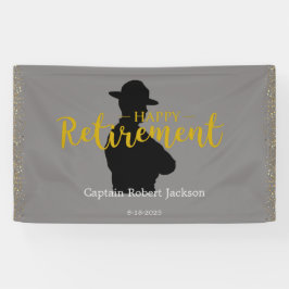 Banner für das Ruhestand von Grau und Schwarz-Staa