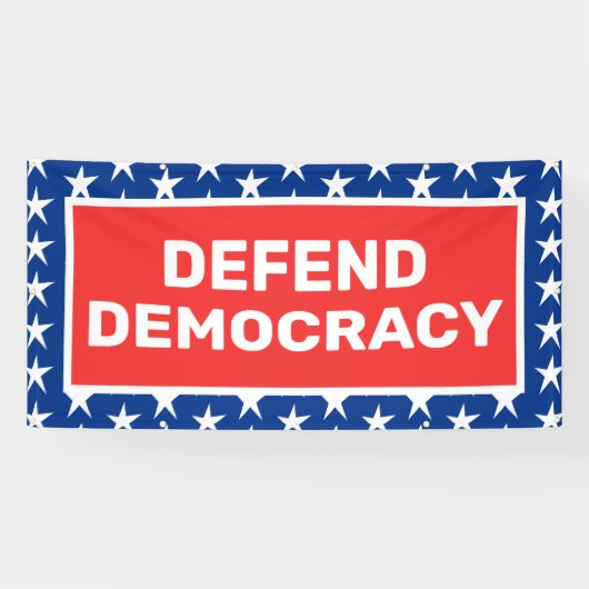 Banner für Demokratie-Protest (Horizontal)