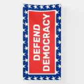 Banner für Demokratie-Protest (Vertikal)