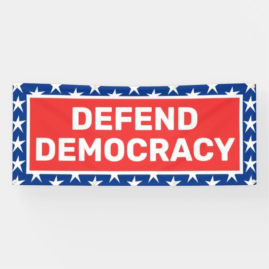 Banner für Demokratie-Protest (Horizontal)