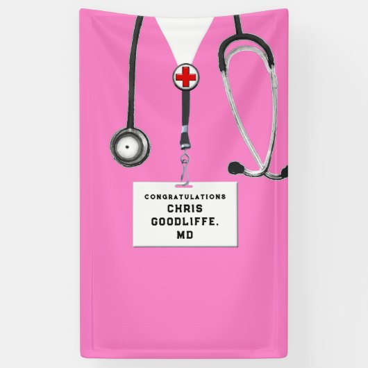 Banner für den Abschluss von Medizinschulen (Vertikal)