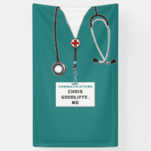 Banner für den Abschluss von Medizinschulen