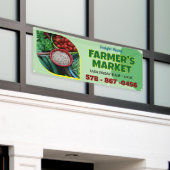 Banner für den Bauernmarkt im Freien (Äußeres Gebäude)