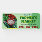 Banner für den Bauernmarkt im Freien (Horizontal)