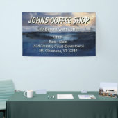 Banner für den benutzerdefinierten Coffee Shop (Messeveranstaltung)