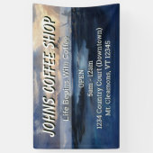 Banner für den benutzerdefinierten Coffee Shop (Vertikal)
