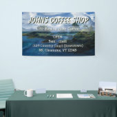Banner für den benutzerdefinierten Coffee Shop (Messeveranstaltung)