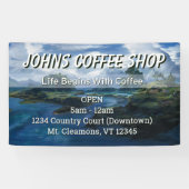 Banner für den benutzerdefinierten Coffee Shop (Horizontal)