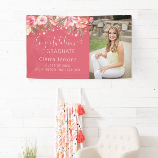 Banner für den dunkelrosa Blumenstring Light Absch (Insitu)