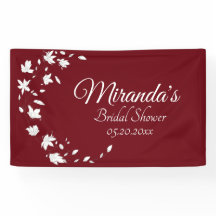 Banner für den Herbst Wein und Weißes Brautparty