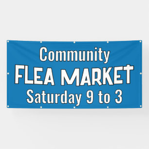 Banner für den kundenspezifischen Flohmarkt