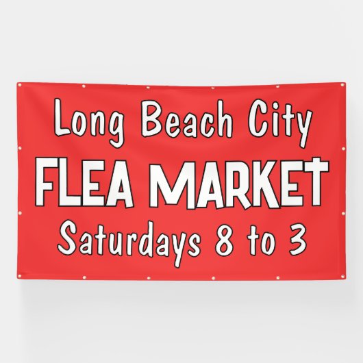 Banner für den kundenspezifischen Flohmarkt (Horizontal)