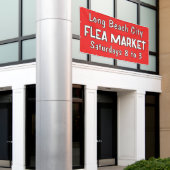 Banner für den kundenspezifischen Flohmarkt (Äußeres Gebäude)