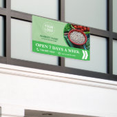 Banner für den Lebensmittelmarkt (Äußeres Gebäude)