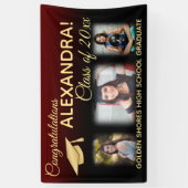 Banner für den Maroon Fade Filter Foto Abschluss (Vertikal)