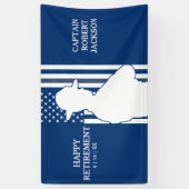 Banner für den Trooper-Ruhestand von American Flag (Vertikal)