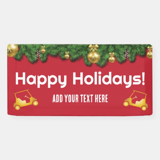 Banner für den Weihnachtgolfwagen (Horizontal)