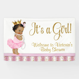 Banner für die afrikanische Princess Baby-Dusche