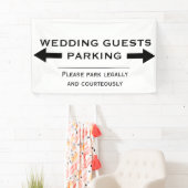 Banner für die Anfahrt zum Hochzeitwagen (Insitu)