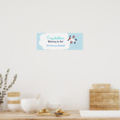 Banner für die benutzerdefinierte Babydusche von A Poster (Küche)