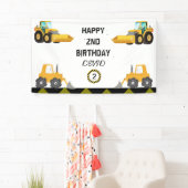 Banner für die Geburtstagspartei von Bauwagen (Insitu)